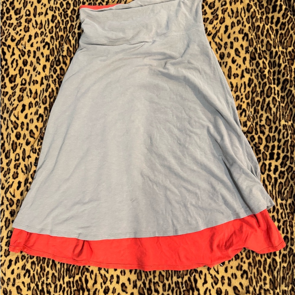 lululemon athletica Light Gray Skirt with Red Lining